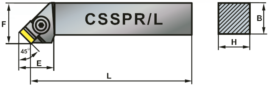 CSSPR 3225-12 soustružnický držák